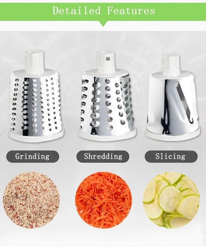 Multi-function 3 in 1 Drum Vegetable Cutter Slicer UJ Discount Bazar