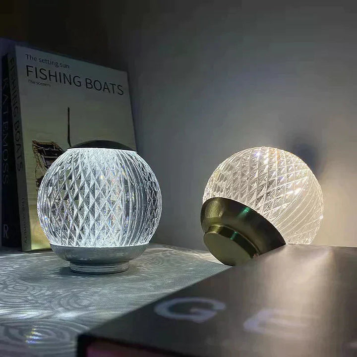 16 COLOUR RGB ROUND SHAPE GLASS LAMP local baba