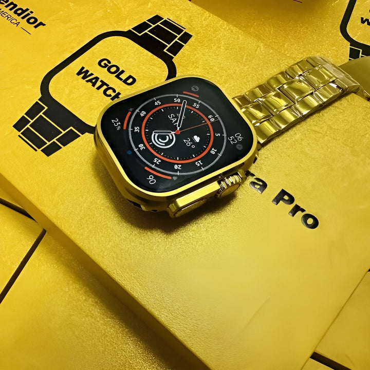 Fendior G9 Ultra Max Gold Smart Watch with 2.02-Inch Full Screen Display Ahsangadgetzone