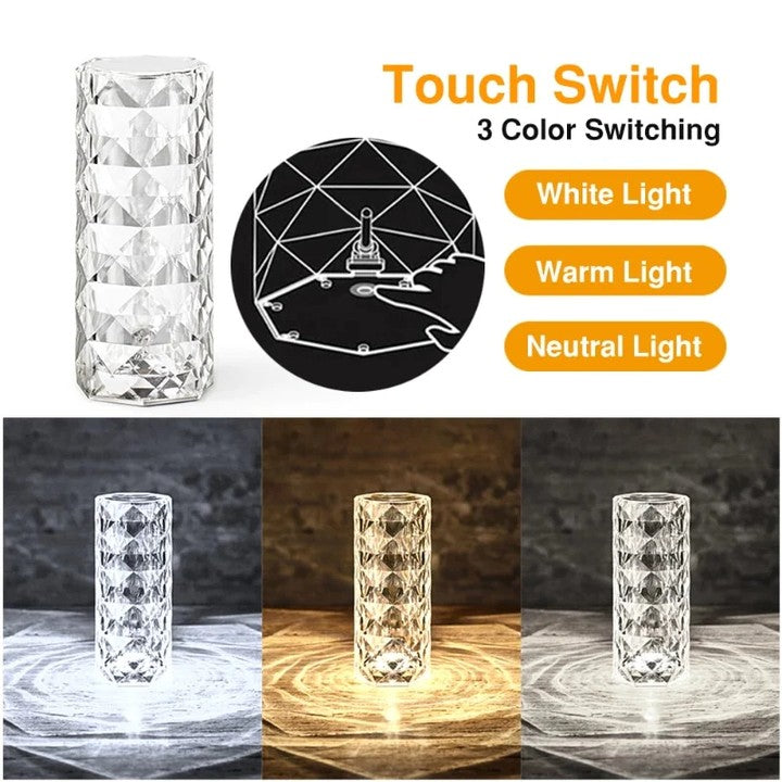 Dazzling Crystal Diamond Lamp - Illuminate Your Space Smile Mart
