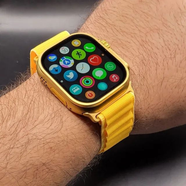 Fendior G9 Ultra Max Gold Smart Watch with 2.02-Inch Full Screen Display Ahsangadgetzone
