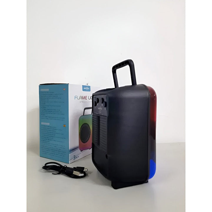 GTS-1867 Mini Portable 3-Inch Wireless Speaker – Rechargeable with Flame Lighting Effect Ahsangadgetzone
