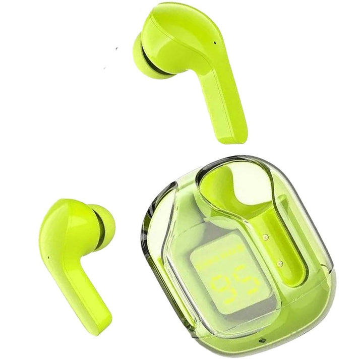 Air 31 TWS Wireless Earbuds – Transparent Bluetooth Earbuds, Airpods Style, Noise-Canceling, Premium Sound Quality with Free Pouch & Lanyard Ahsangadgetzone