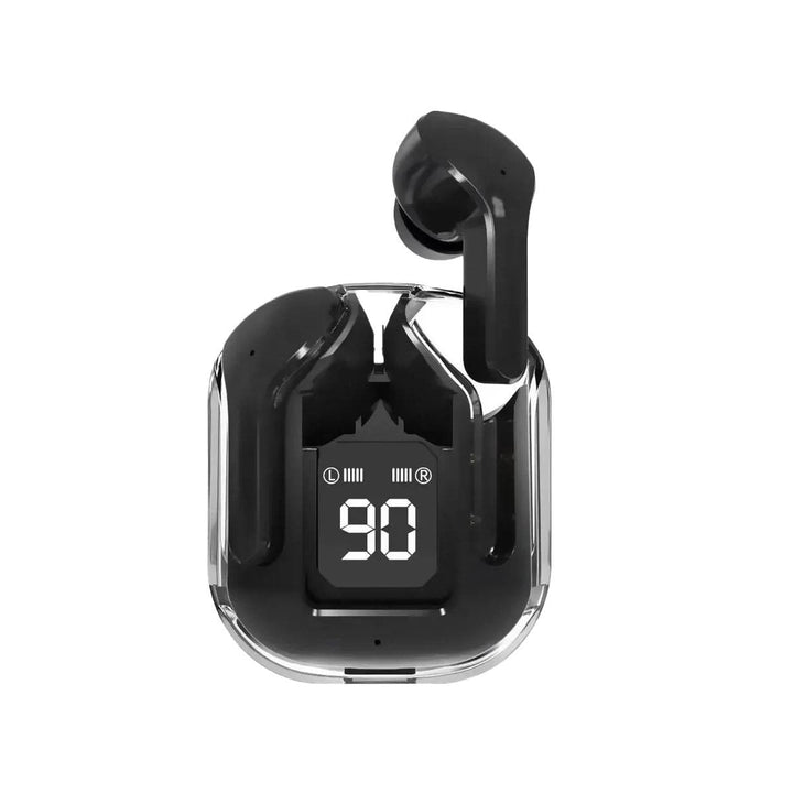 Air 31 TWS Wireless Earbuds – Transparent Bluetooth Earbuds, Airpods Style, Noise-Canceling, Premium Sound Quality with Free Pouch & Lanyard Ahsangadgetzone