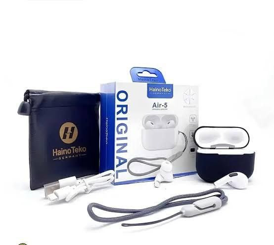Haino Teko GERMANY Air-5 Bluetooth Earbuds – Premium Sound, Deep Bass, ENC & ANC Noise Cancellation Ahsangadgetzone