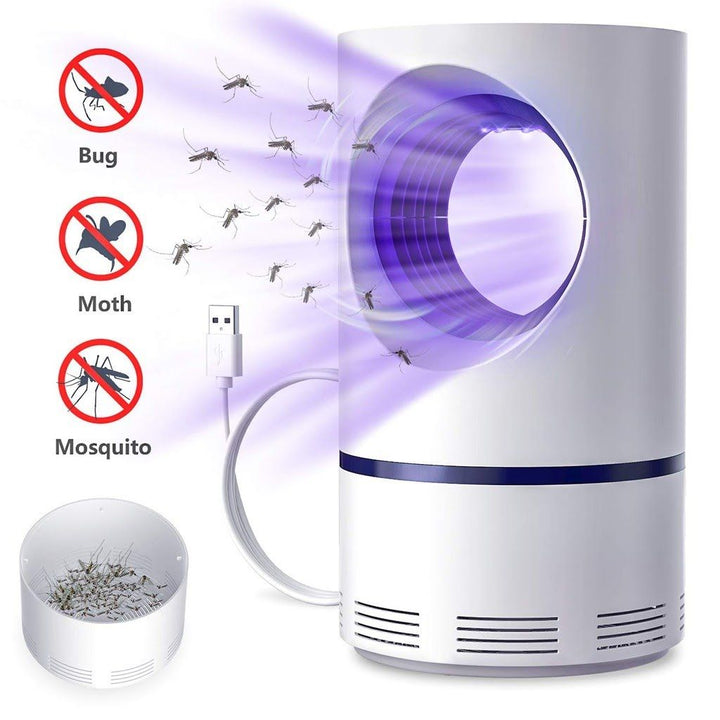 Electric Mosquito Trap Blue Light Mosquito Killer Lamp With USB Power Suction Fan No Zapper Child Safe self
