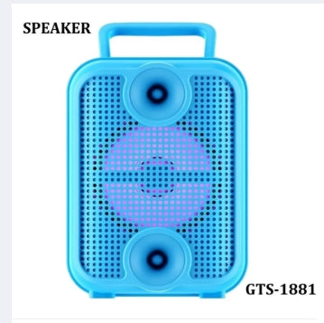 GTS-1881 GlowBeat 3-Inch Bluetooth Speaker with Dynamic Lighting Effects Ahsangadgetzone