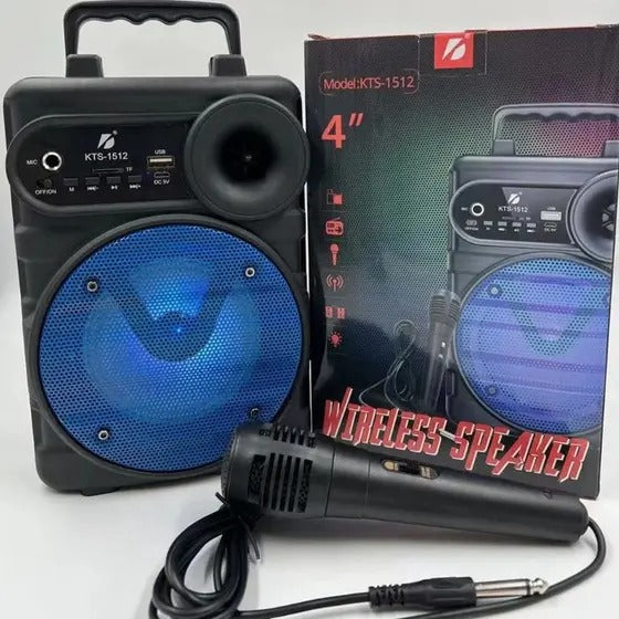 KTS-1512 Wireless Bluetooth Speaker – TWS, FM, USB, Mic, Original K Board Ahsangadgetzone