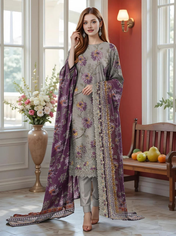 Embroidered and Printed 3 Piece Unstitched Lawn Suits of the Best Quality Nexasim