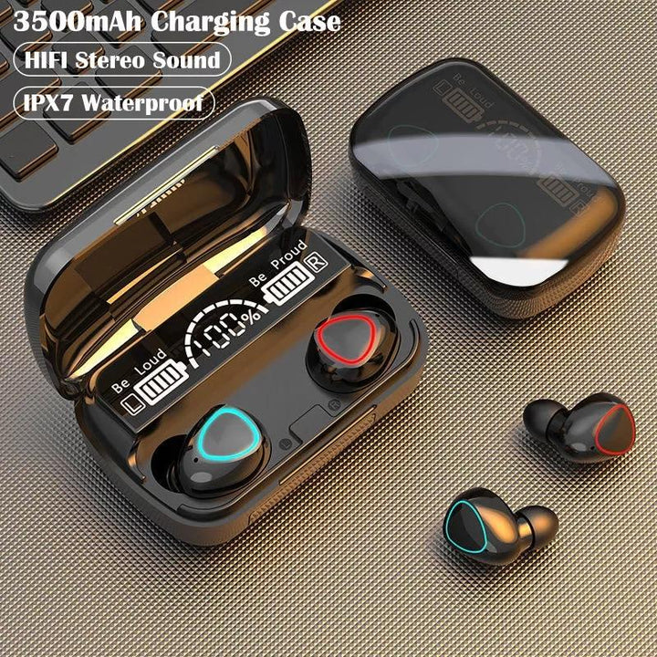 M10 Pro Wireless Earbuds, Black Ravi Rang Collection