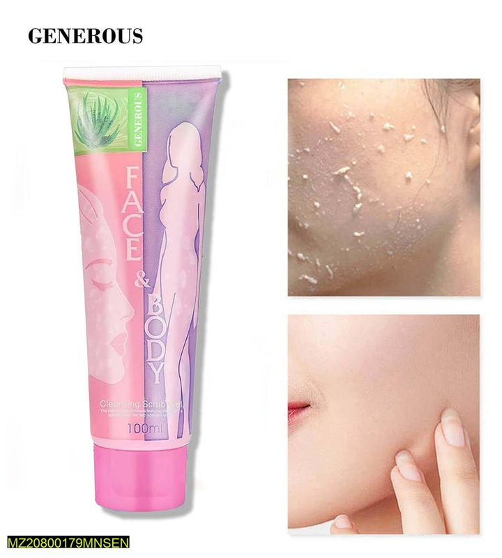 Skin Whitening and Cleansing Scrub gel Nexasim