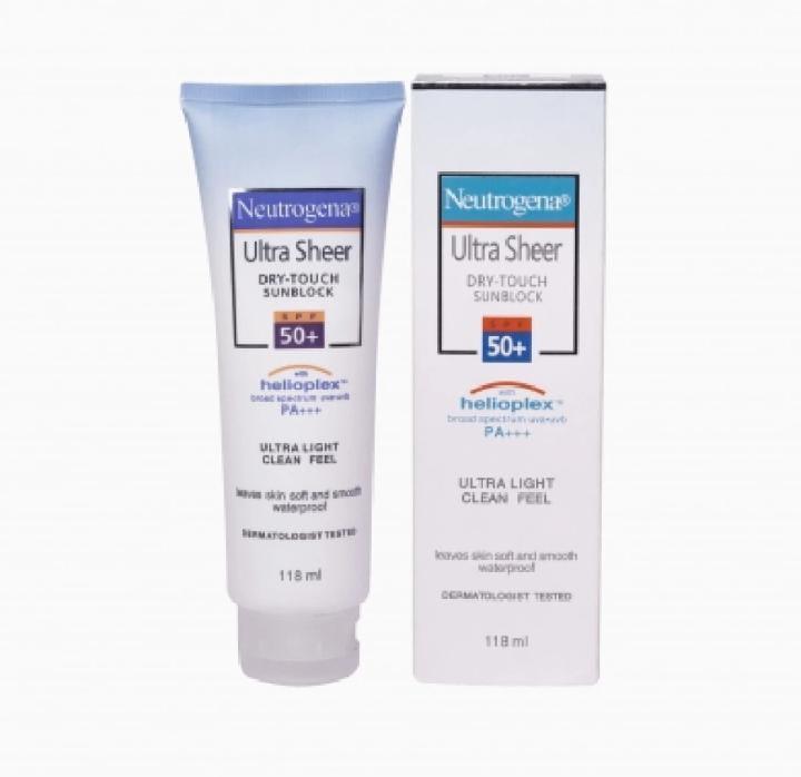 Neutrogena Ultra Sheer Sunblock best for Protections from UV-A UV-B rays in Summer Nexasim