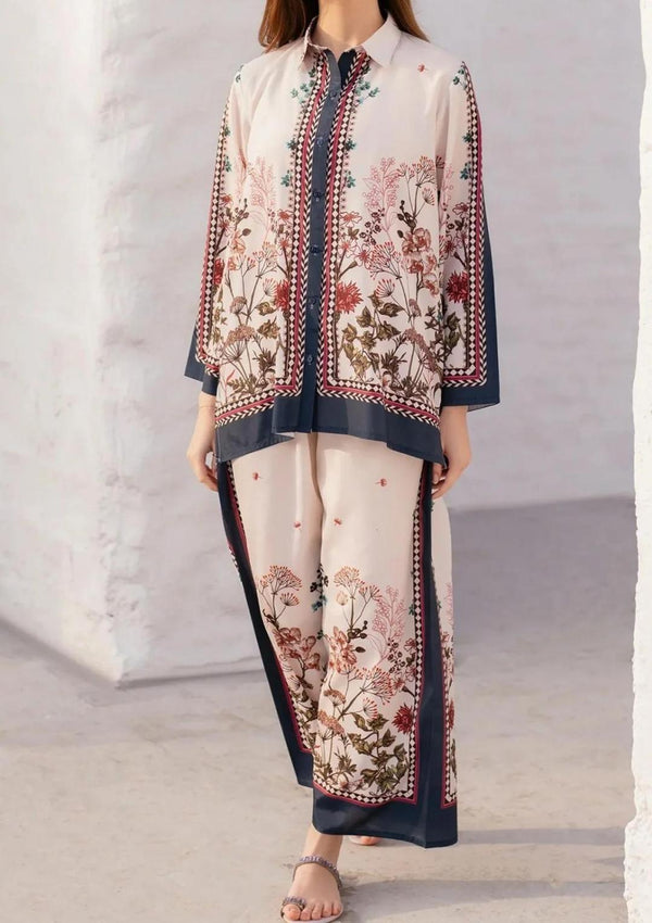 Best Quality Fabric With Summer Trend Women Stitched Printed Shirts And Trousers Nexasim