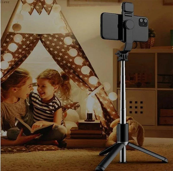Selfie stick with LED lights mini tripod stand Nexasim