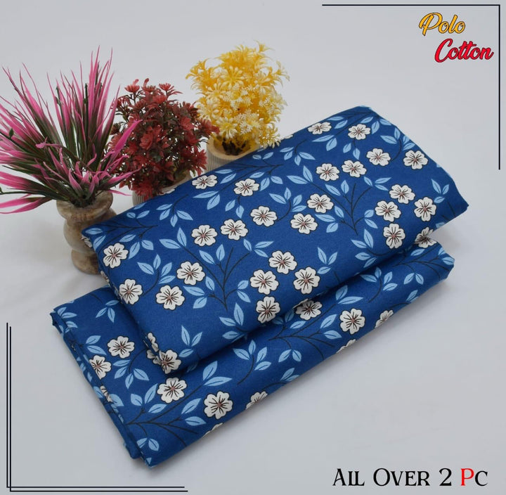 FLORAL PRINTS Girls Polo Cotton Suits for Summer 2025 2 piece Digital Printed Nexasim