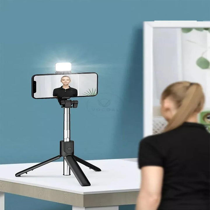 Selfie stick with LED lights mini tripod stand Nexasim