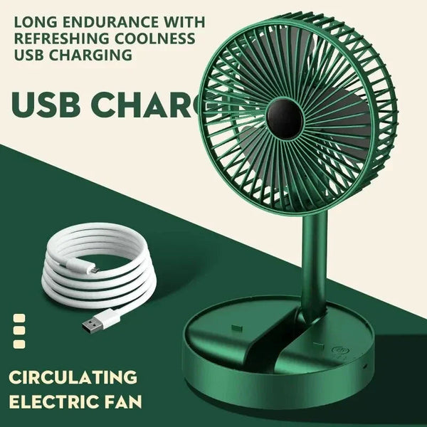 Portable Electric Mini Fan Foldable Telescopic fan with high Battery Life FSD-UZ-Traders