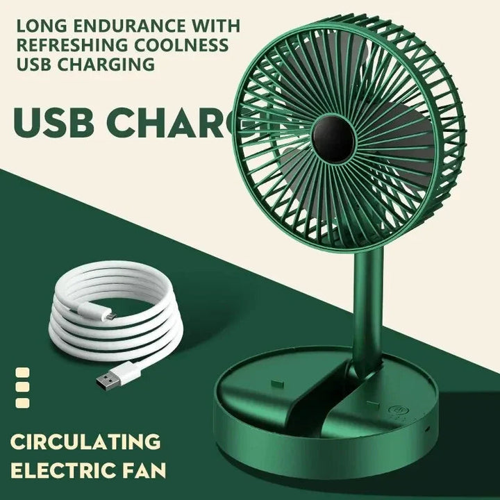 Portable Electric Mini Fan Foldable Telescopic fan with high Battery Life FSD-UZ-Traders