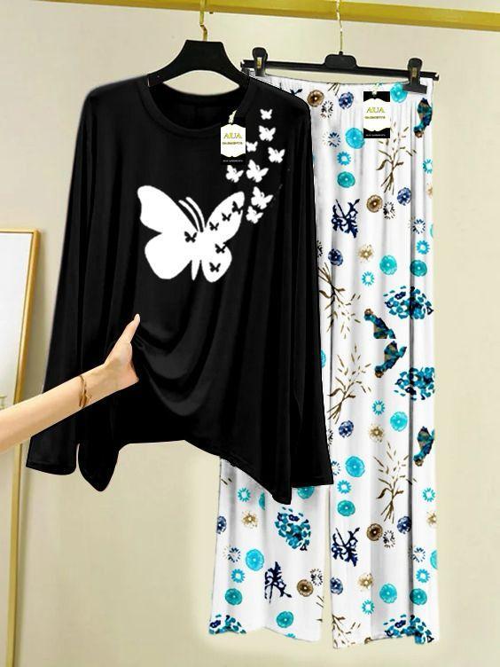Night Suit 2Pcs Women's Stitched Plain Ravi Rang Collection