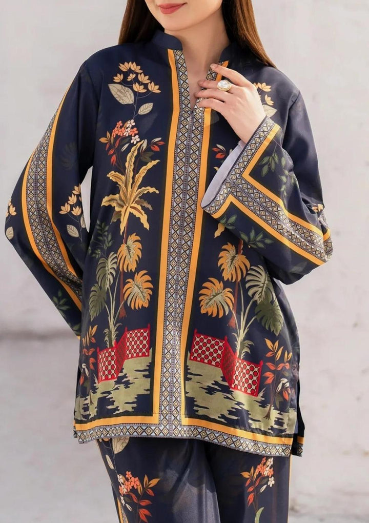 Best Quality Fabric With Summer Trend Women Stitched Printed Shirts And Trousers Nexasim