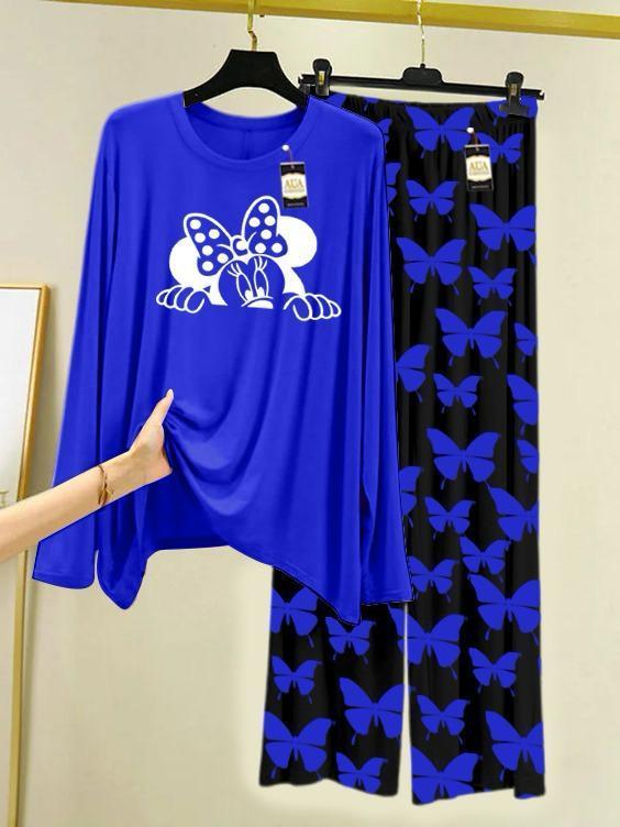 Night Suit 2Pcs Women's Stitched Plain Ravi Rang Collection
