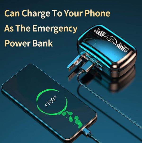 M10 Pro Wireless Earbuds, Black Ravi Rang Collection