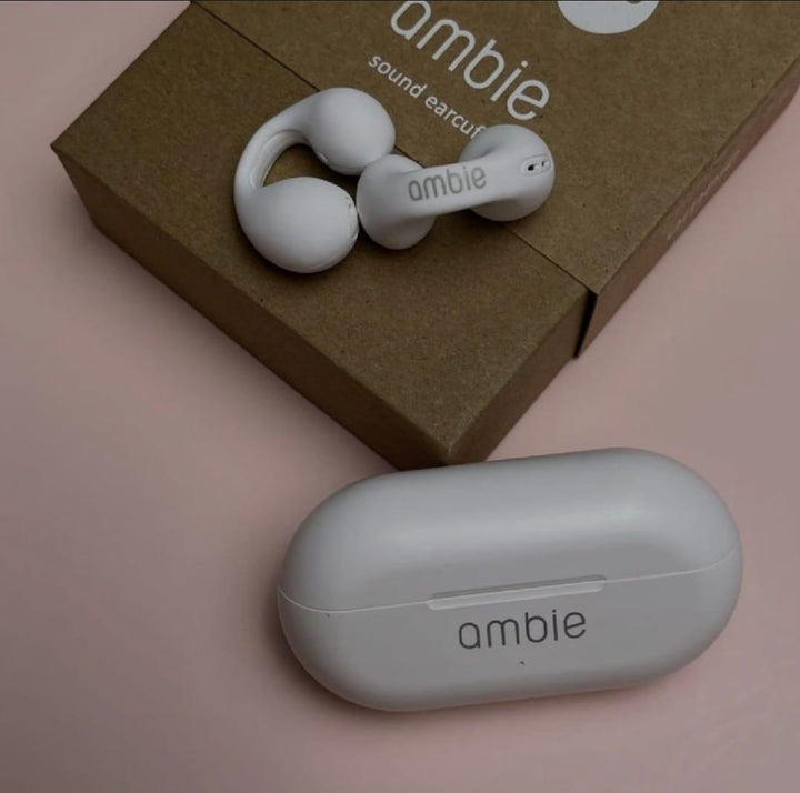 Stylish White Bluetooth earbuds with Long Battery Time Nexasim