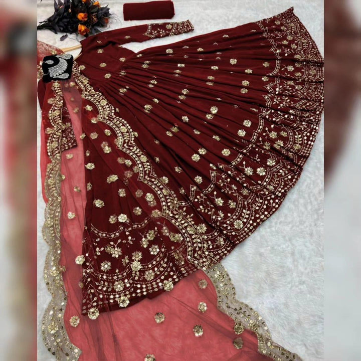 Premium Quality Three Piece Women Stitched Embroidered Maxi Suits Nexasim