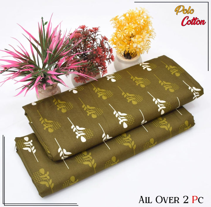 FLORAL PRINTS Girls Polo Cotton Suits for Summer 2025 2 piece Digital Printed Nexasim