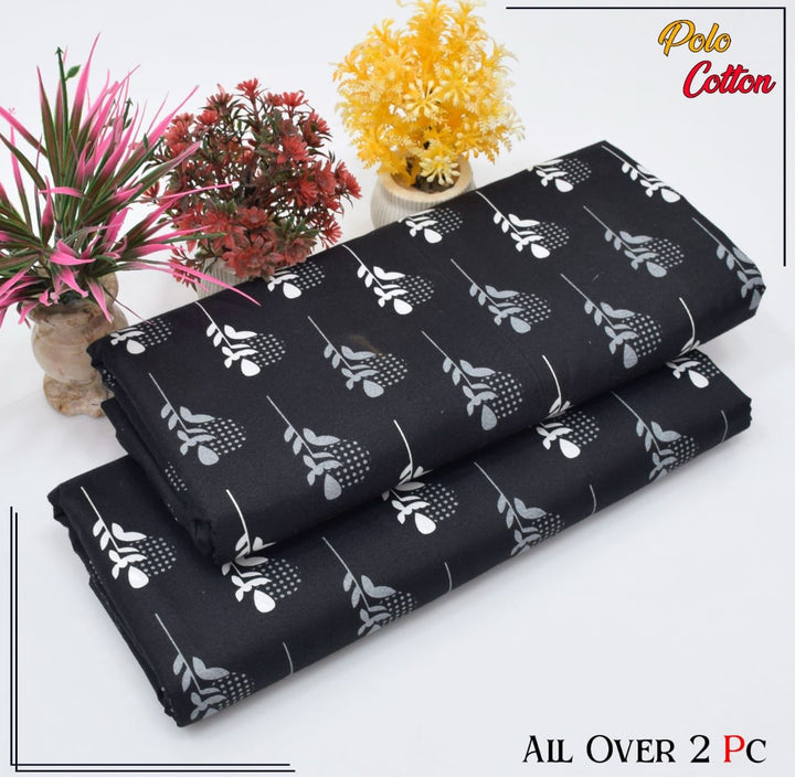 FLORAL PRINTS Girls Polo Cotton Suits for Summer 2025 2 piece Digital Printed Nexasim