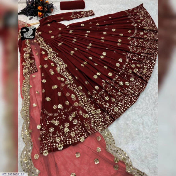Premium Quality Three Piece Women Stitched Embroidered Maxi Suits Nexasim