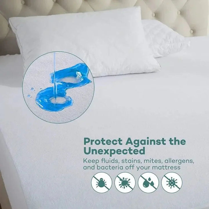 Waterproof Double Bed Mattress Cover Material Cotton Color Random 6 By 6.5 Feet Avuke Goods